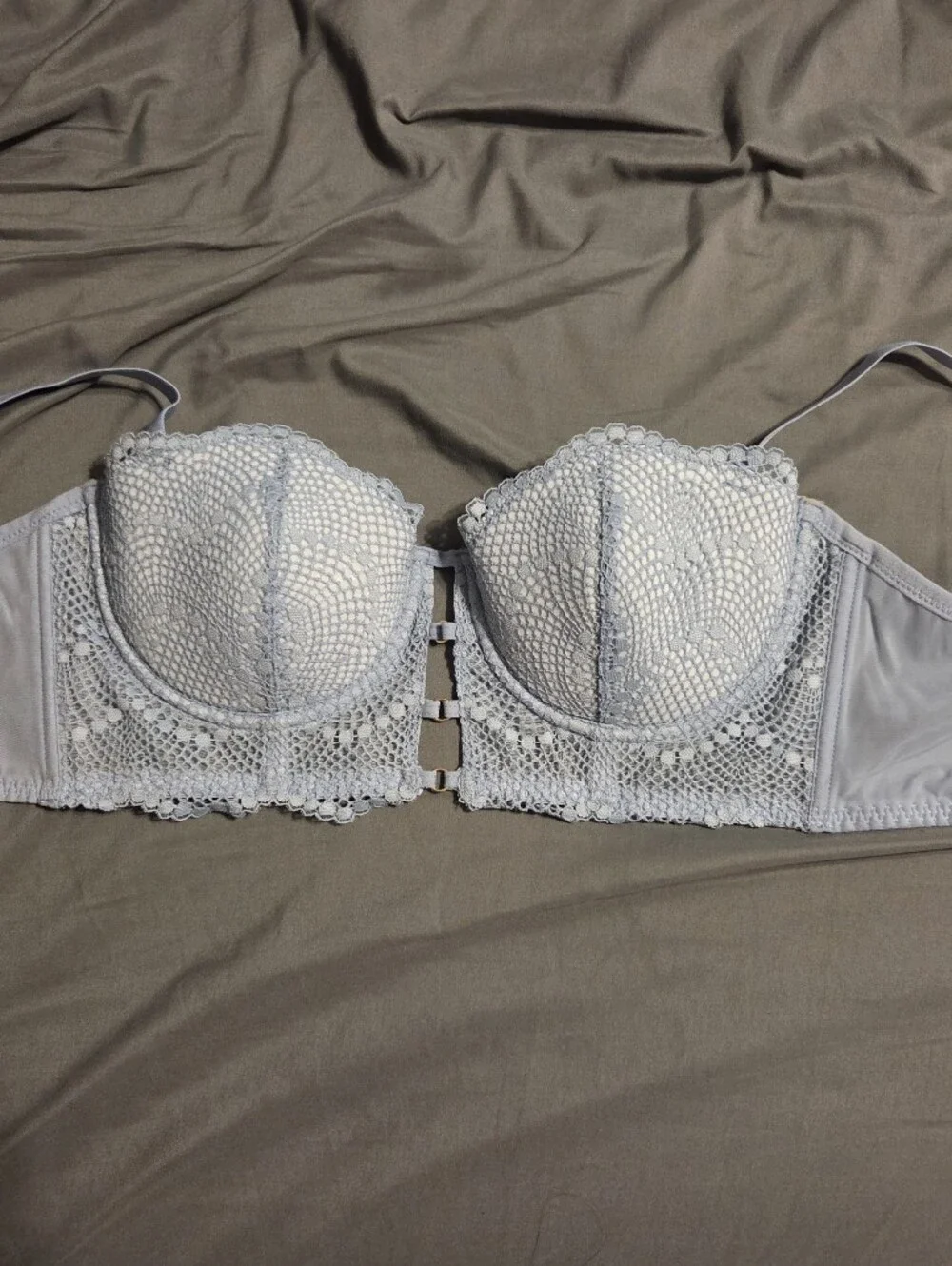 NWOT Adore Me Light Blue Lace Balconette Bra